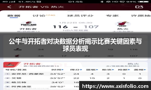 公牛与开拓者对决数据分析揭示比赛关键因素与球员表现